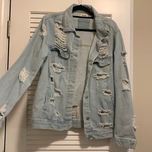 Distressed Jean Jacket